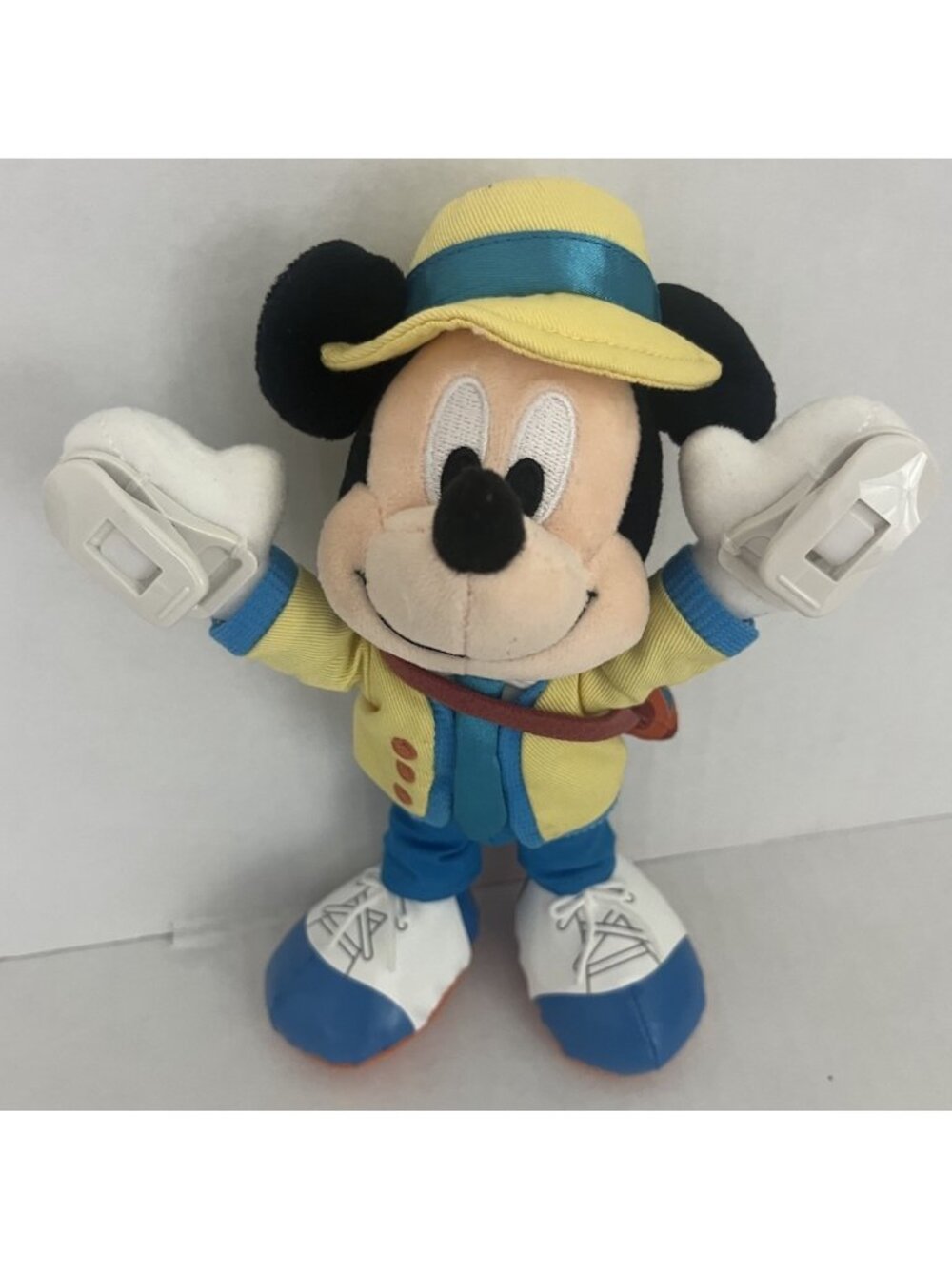 Tokyo Disney Resort Vacation Packages 8" Mickey Mouse Clip On Plush Doll Toy